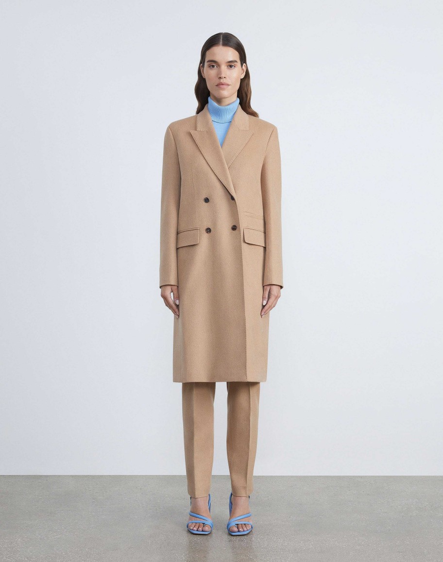 Lafayette 148 New York Jackets & Blazers | Hair Coat Camel