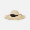 Lafayette 148 New York Hats | Handwoven Straw Fringed Hat Black