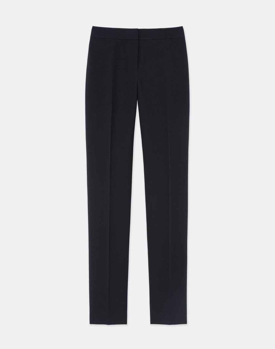 Lafayette 148 New York Pants & Shorts | Wool-Silk Crepe Barrow Pant Cloud