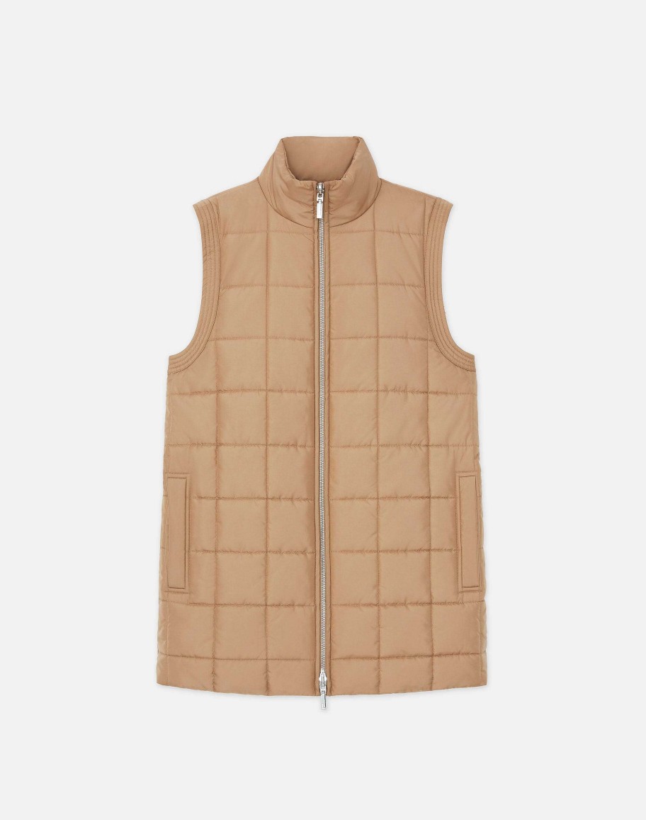 Lafayette 148 New York Jackets & Blazers | Recycled Poly Quilted Reversible Puffer Vest Black