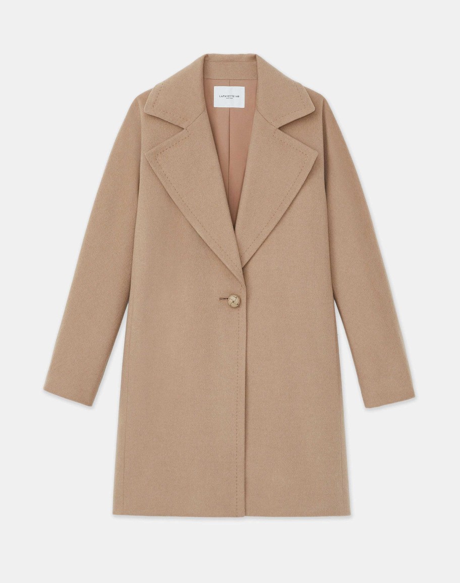 Lafayette 148 New York Jackets & Blazers | Hair Coat Camel