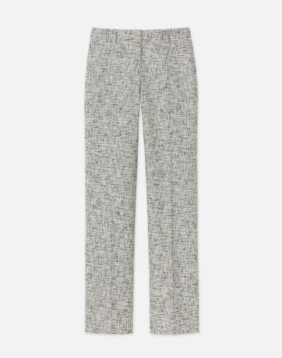 Lafayette 148 New York Pants & Shorts | Linen-Cotton Boucl Tweed Gates Pant Black Multi