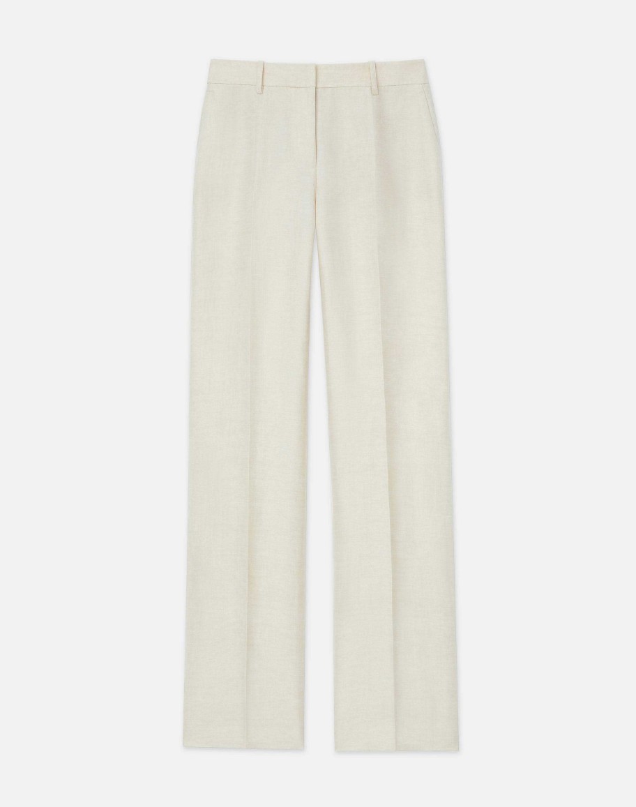 Lafayette 148 New York Pants & Shorts | Linen-Viscose Gates Pant Yellow Yarrow