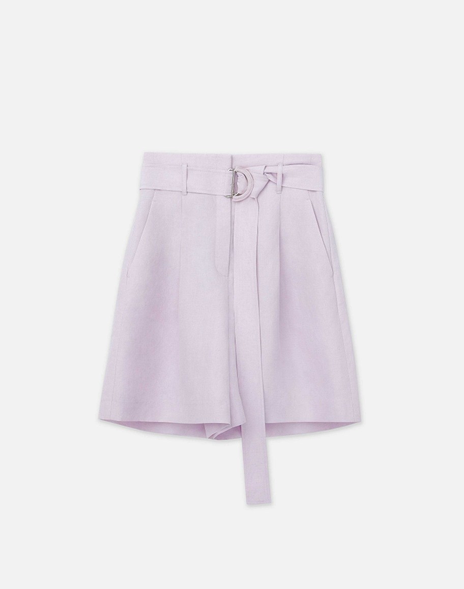 Lafayette 148 New York Pants & Shorts | Silk-Linen Degraw Short Alabaster