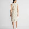 Lafayette 148 New York Dresses | Eco Flora Jacquard Cotton-Silk Sheath Dress Dune Multi