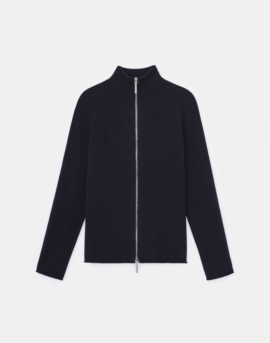 Lafayette 148 New York Sweaters & Knits | Cashmere Zip Front Cardigan Black