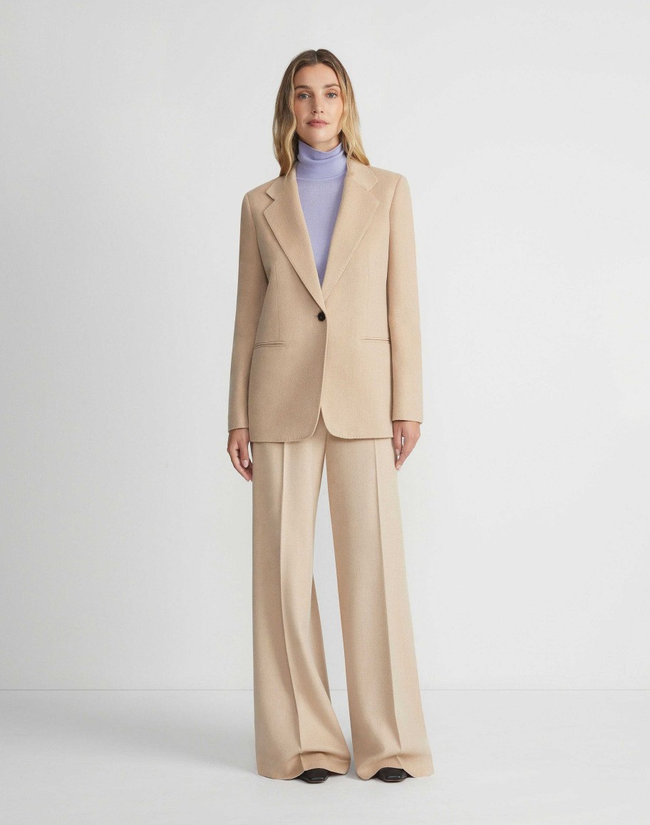 Lafayette 148 New York Jackets & Blazers | Camel Hair Blazer Natural