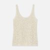 Lafayette 148 New York Blouses & Shirts | Soutache Embroidered Cotton Tank Creme Fraiche