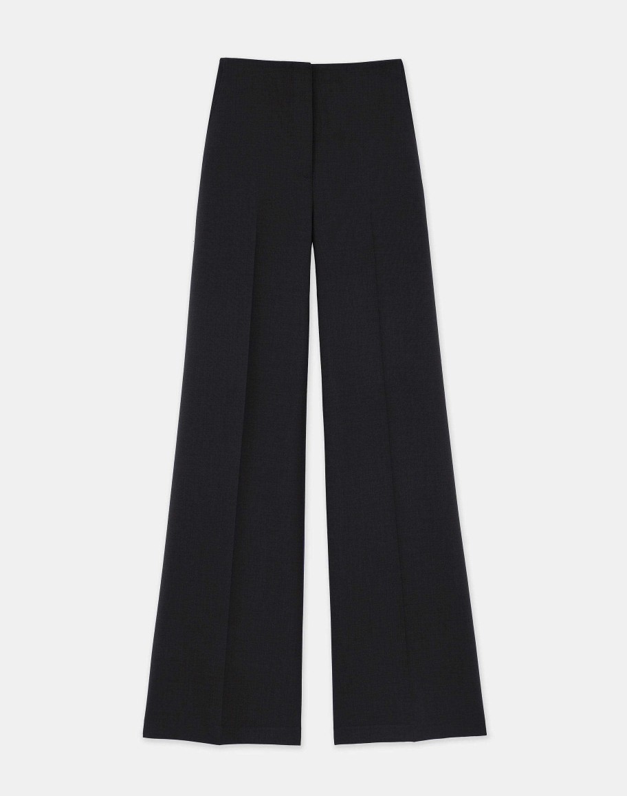 Lafayette 148 New York Pants & Shorts | Responsible Wool Double Face Thames Pant Black