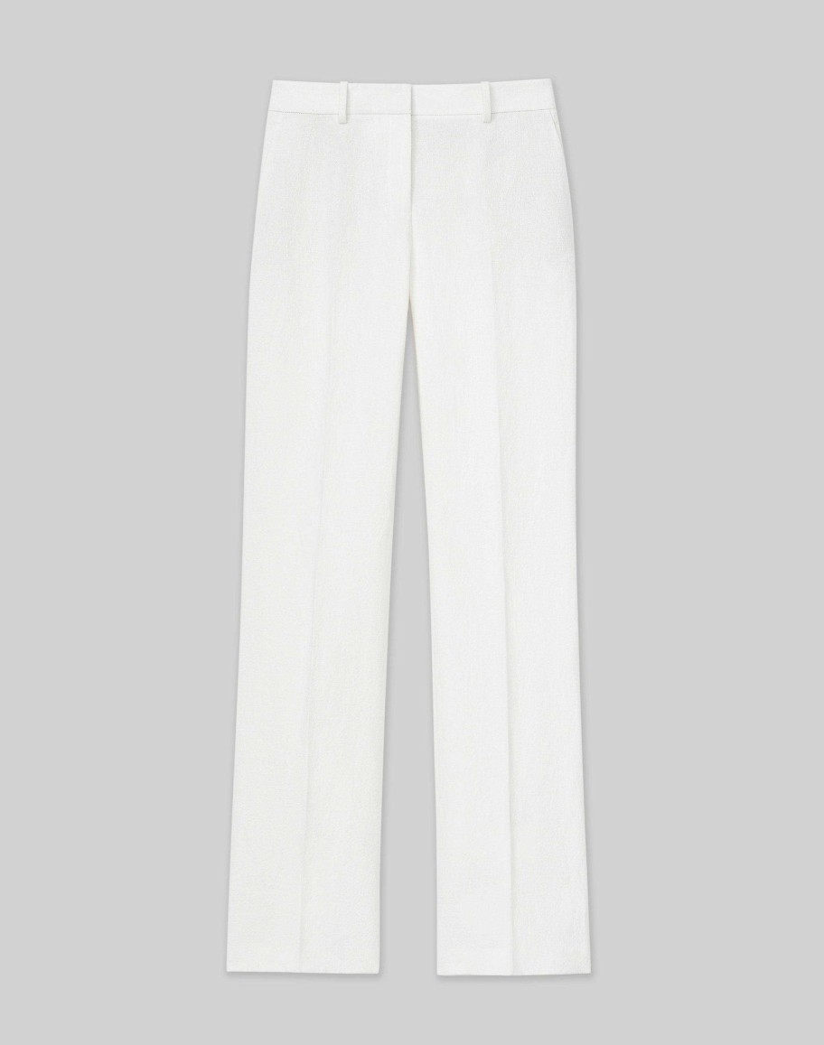 Lafayette 148 New York Pants & Shorts | Linen Gates Pant White