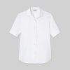 Lafayette 148 New York Blouses & Shirts | Stretch Cotton Notch Collar Shirt White