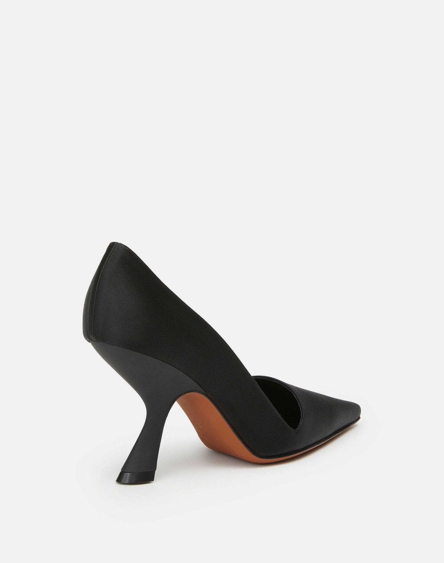 Lafayette 148 New York Heels | Satin Pump Black