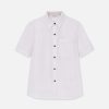 Lafayette 148 New York Blouses & Shirts | Organic Linen Short Sleeve Pocket Shirt Dried Blossom Melange