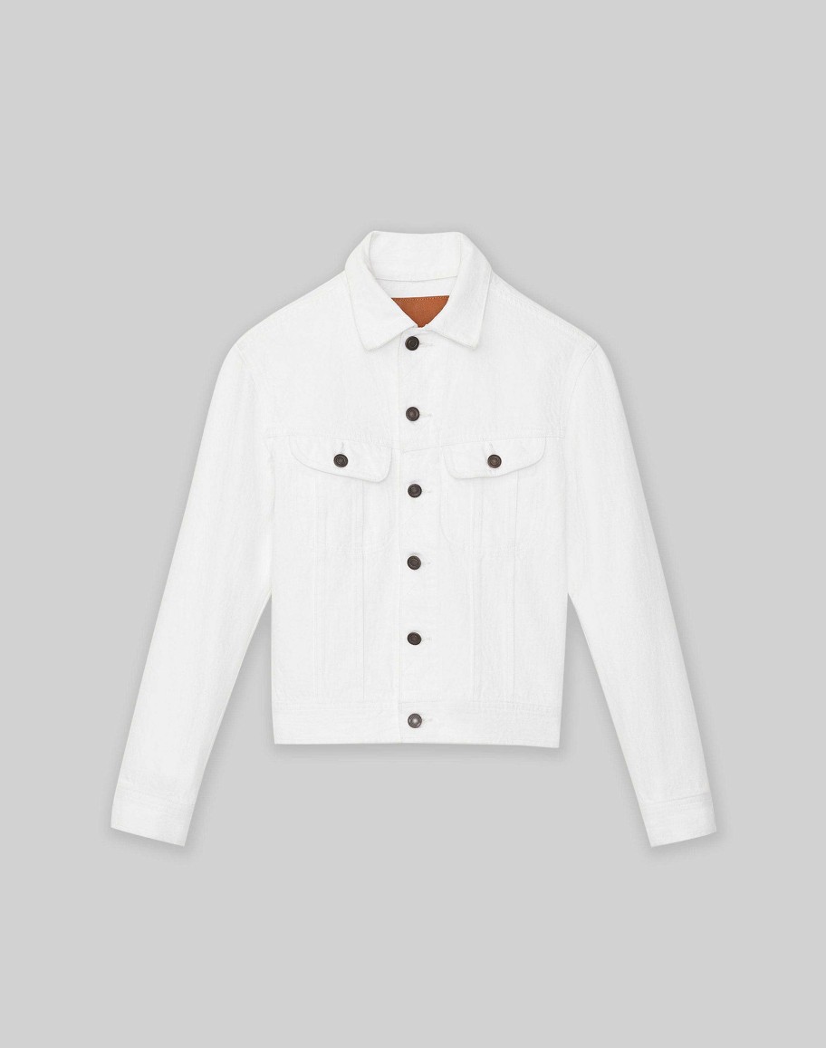 Lafayette 148 New York Jackets & Blazers | L148 Denim Jacket White