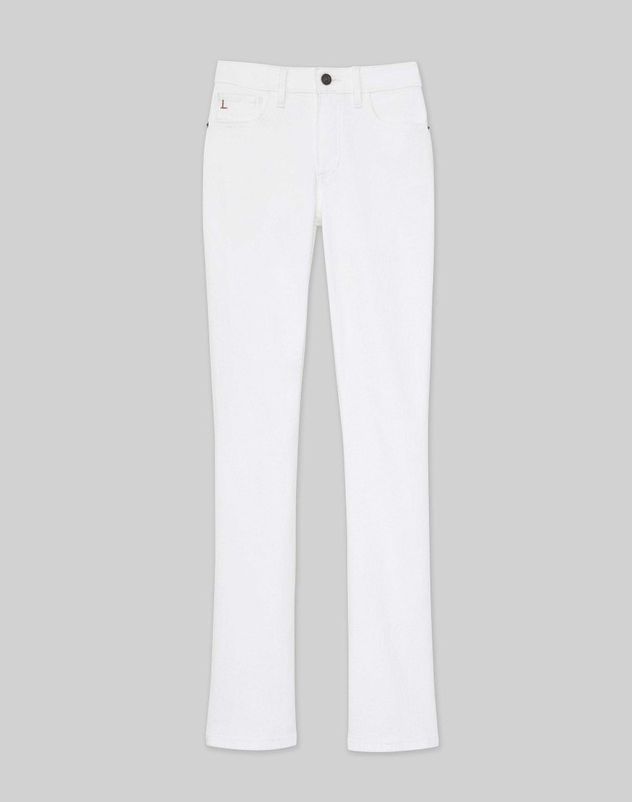 Lafayette 148 New York Pants & Shorts | L148 Denim Mercer Kick-Flare Jean Washed Plaster