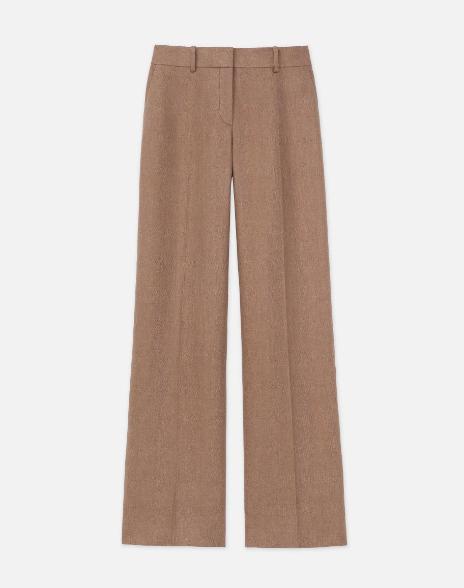 Lafayette 148 New York Pants & Shorts | Linen Sullivan Pant Pebble