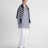 Lafayette 148 New York Blouses & Shirts | Stripe Cotton Poplin Popover Shirt Sky Multi