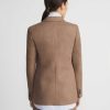 Lafayette 148 New York Jackets & Blazers | Linen Single Button Cutaway Blazer Deep Acorn