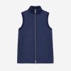 Lafayette 148 New York Jackets & Blazers | Wool Knit & Recycled Poly Quilted Reversible Vest Midnight Blue