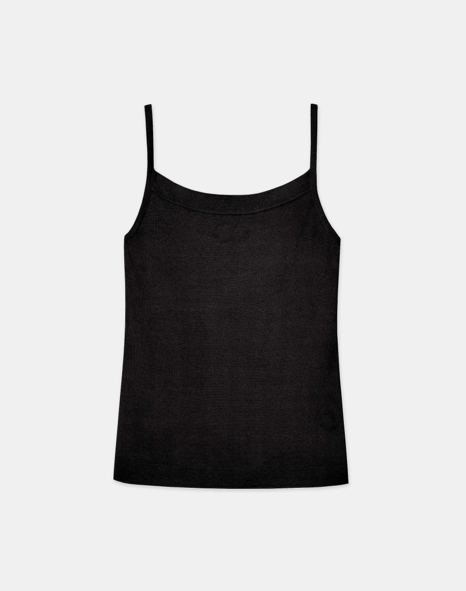 Lafayette 148 New York Sweaters & Knits | Fine Gauge Cashmere Camisole Blue Iris