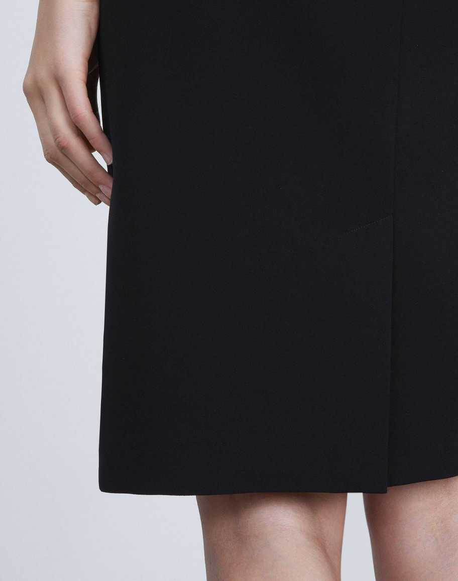 Lafayette 148 New York Suits | Finesse Crepe Sheath Dress Black