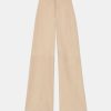 Lafayette 148 New York Pants & Shorts | Paperfine Suede Thames Wide Leg Pant Dune