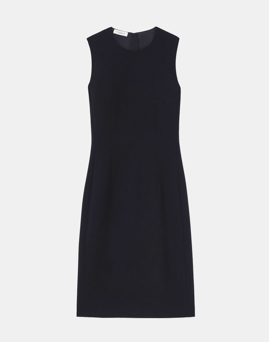 Lafayette 148 New York Suits | Finesse Crepe Sheath Dress Black