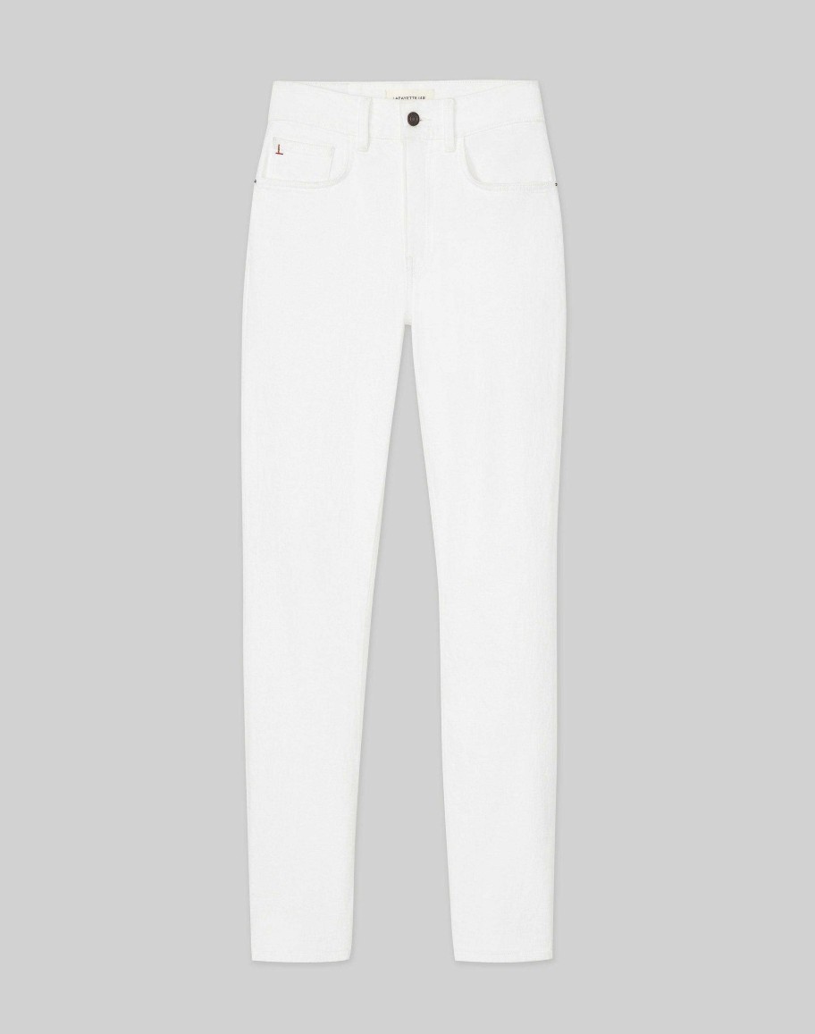 Lafayette 148 New York Pants & Shorts | L148 Denim Reeve Straight Jean Washed Plaster