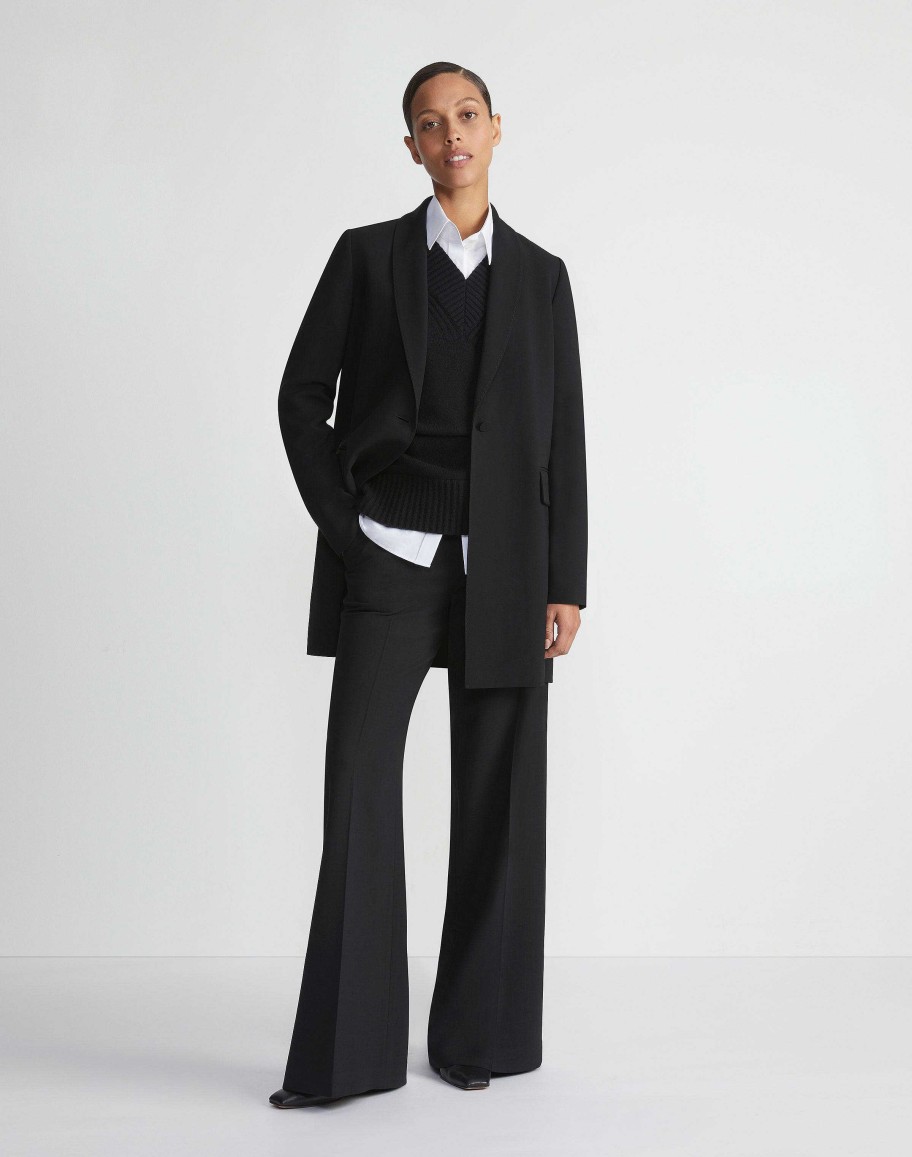 Lafayette 148 New York Jackets & Blazers | Responsible Finesse Crepe Shawl Collar Jacket Black