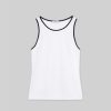 Lafayette 148 New York Tops & Tees | Cotton Rib Tipped Racerback Tank White