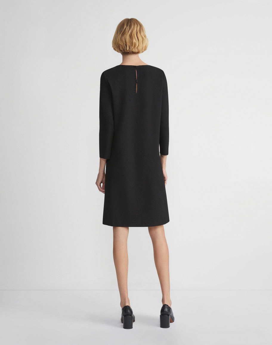 Lafayette 148 New York Dresses | Punto Milano A-Line Dress Smoke