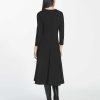 Lafayette 148 New York Dresses | Punto Milano Flared Midi Dress Black