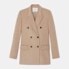 Lafayette 148 New York Jackets & Blazers | Hair Double-Breasted Trinity Blazer Camel