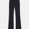 Lafayette 148 New York Suits | Finesse Crepe Gates Side-Zip Flared Pant Navy