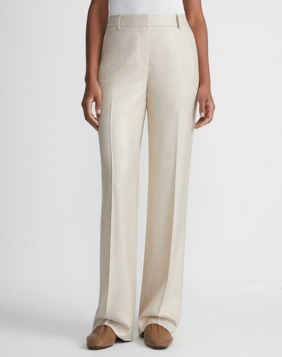 Lafayette 148 New York Pants & Shorts | Bamboo Viscose Twill Gates Pant Birch Bark Multi