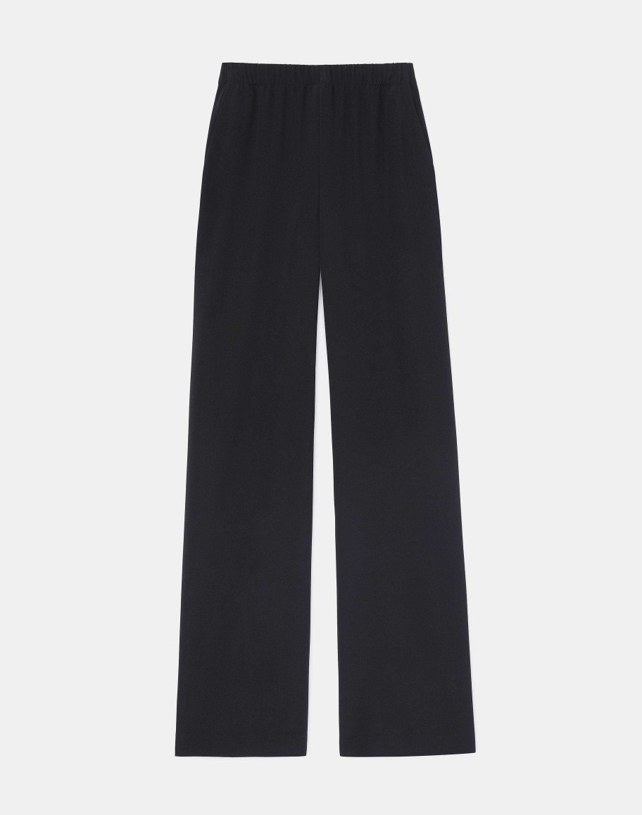 Lafayette 148 New York Pants & Shorts | Organic Silk Crepe De Chine Perry Pant Cloud