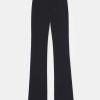 Lafayette 148 New York Pants & Shorts | Finesse Crepe Gates Side-Zip Flared Pant Navy