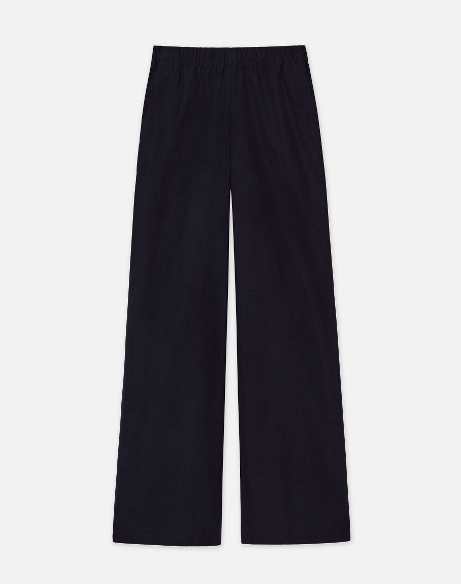 Lafayette 148 New York Pants & Shorts | Organic Cotton Poplin Riverside Pant Black