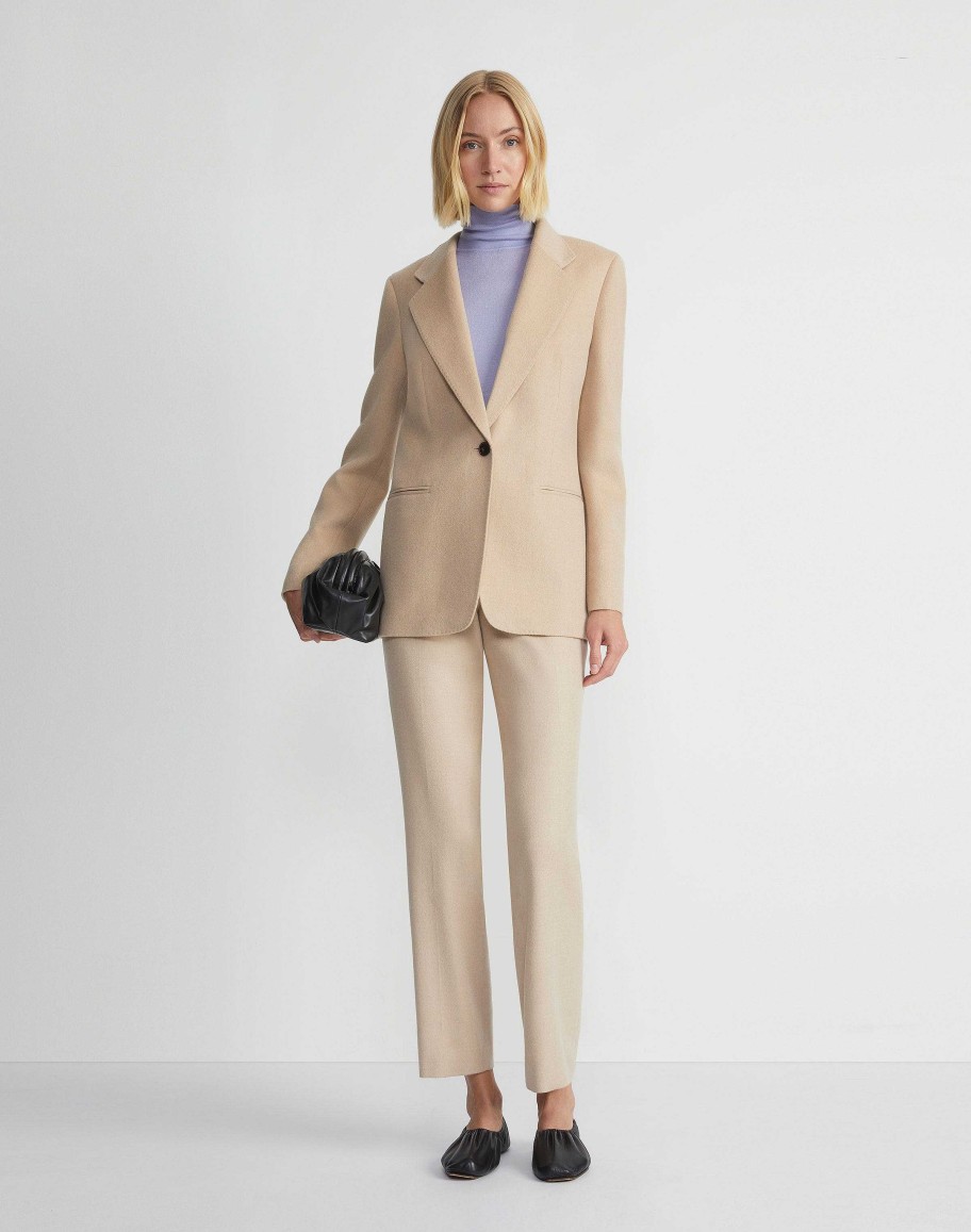 Lafayette 148 New York Pants & Shorts | Camel Hair Clinton Ankle Pant Natural