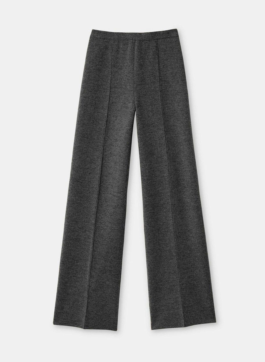 Lafayette 148 New York Pants & Shorts | Cashmere Double Knit Pant Graphite Melange