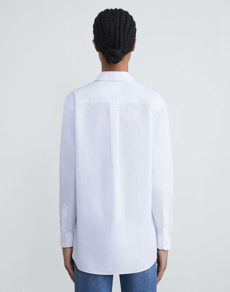 Lafayette 148 New York Blouses & Shirts | Organic Cotton Poplin Oversized Shirt Golden Medallion