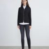 Lafayette 148 New York Sweaters & Knits | Cotton-Silk Tape Knit Bomber Navy