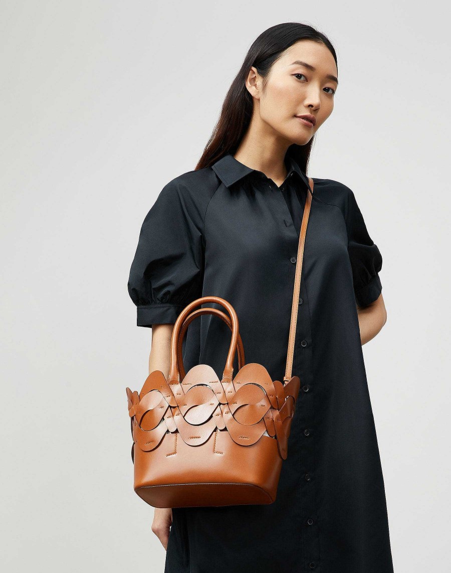 Lafayette 148 New York Crossbodies | Vachetta Leather 8 Knot Tote—Small Copper