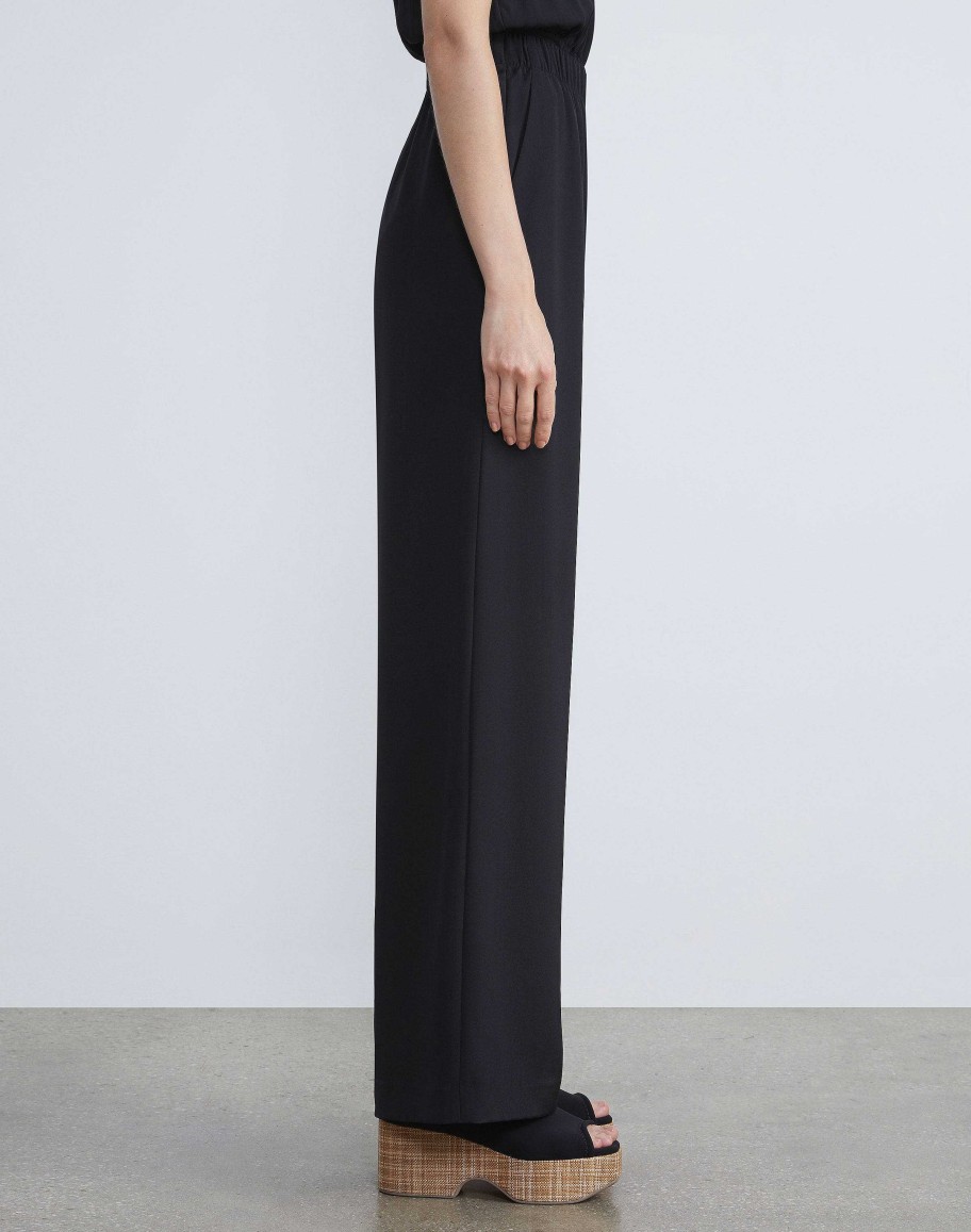 Lafayette 148 New York Pants & Shorts | Organic Silk Crepe De Chine Perry Pant Cloud