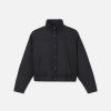 Lafayette 148 New York Jackets & Blazers | Recycled Poly Stand Collar Puffer Jacket Black