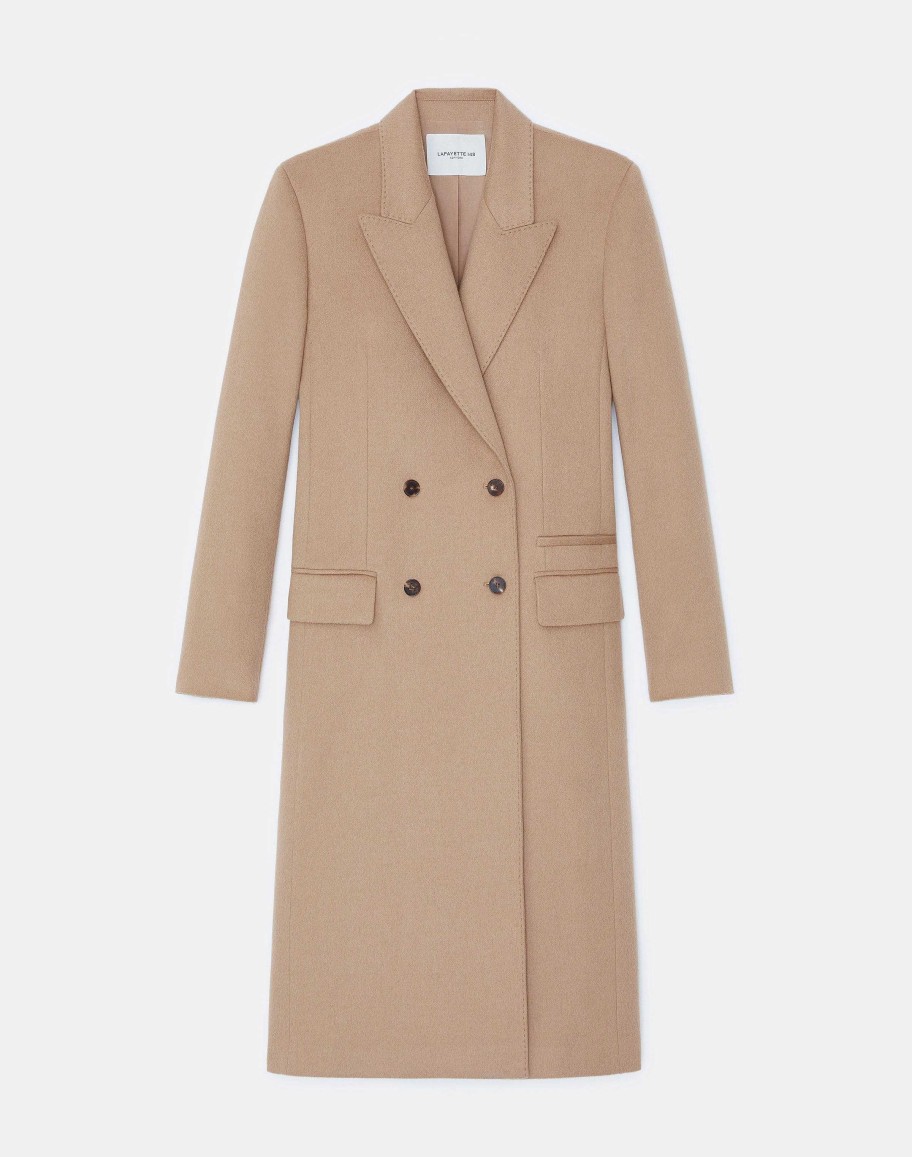 Lafayette 148 New York Jackets & Blazers | Hair Coat Camel