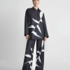 Lafayette 148 New York Pants & Shorts | Martha Madigan X L148 Print Silk Twill Riverside Pant Black Multi