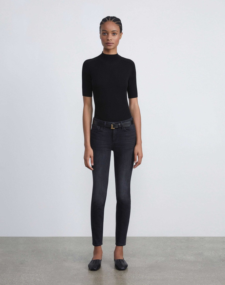 Lafayette 148 New York Pants & Shorts | L148 Denim Mercer Skinny Jean Washed Onyx