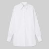 Lafayette 148 New York Blouses & Shirts | Organic Cotton Poplin Sheer Sleeve Oversized Shirt Ink