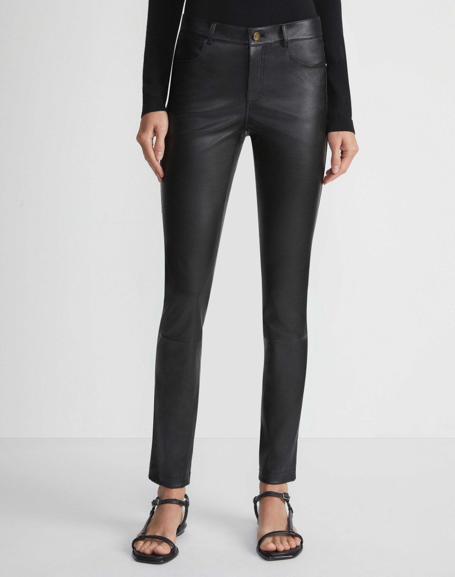 Lafayette 148 New York Pants & Shorts | Silky Stretch Nappa Leather Mercer Pant Beet